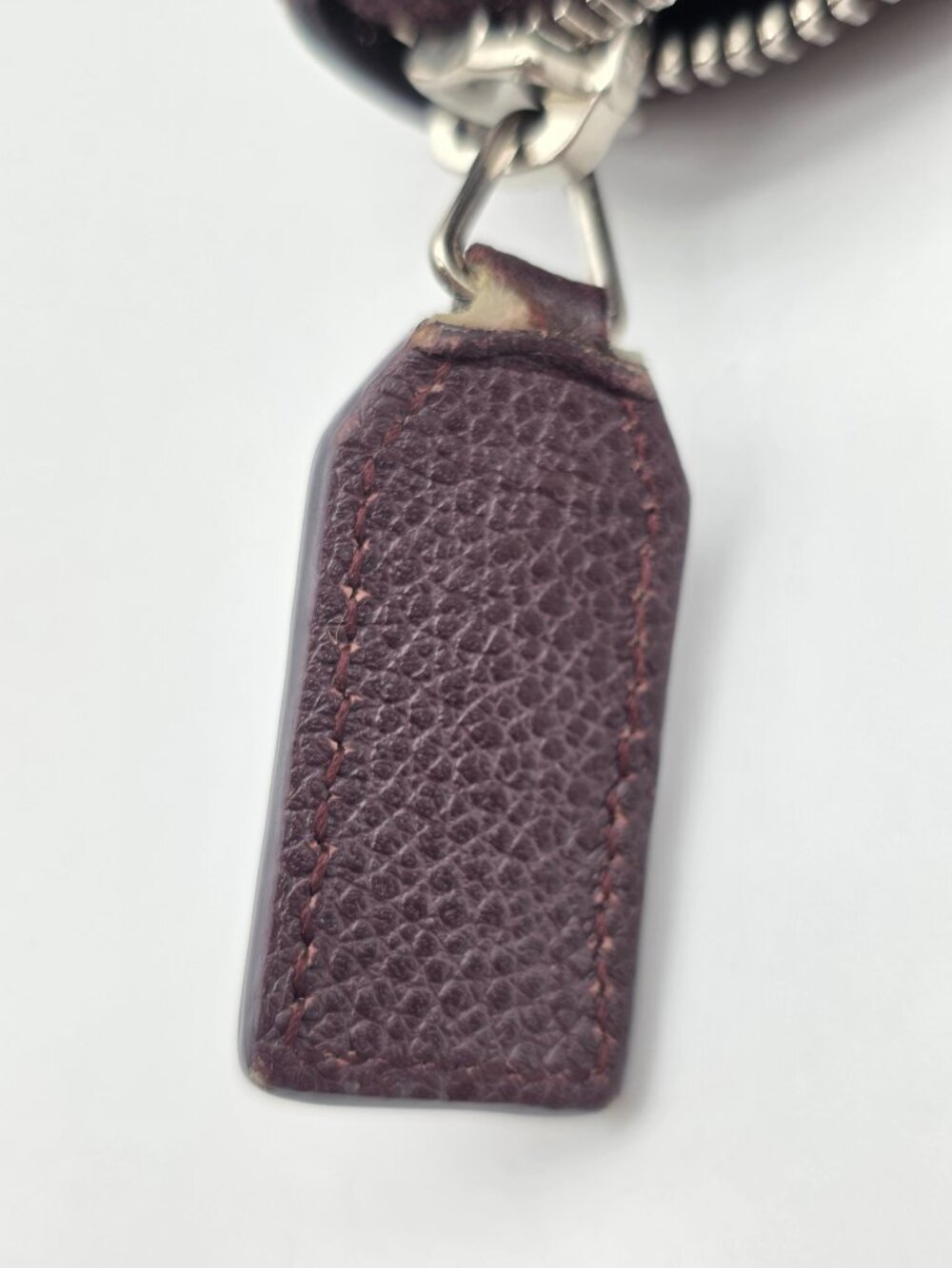 YSL Maroon Zipper Long Wallet - Picture 6 of 16